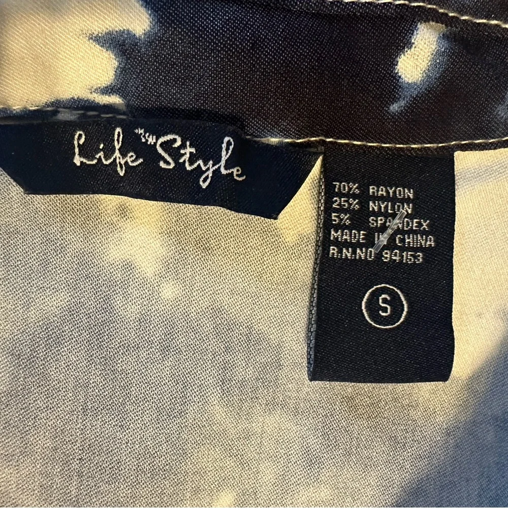 Life Style‎ Tie Dye Truckers Denim Jacket - Size Small